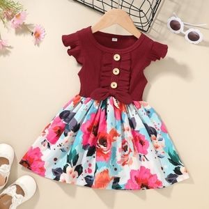 Nwot Toddler Boutique Floral Dress